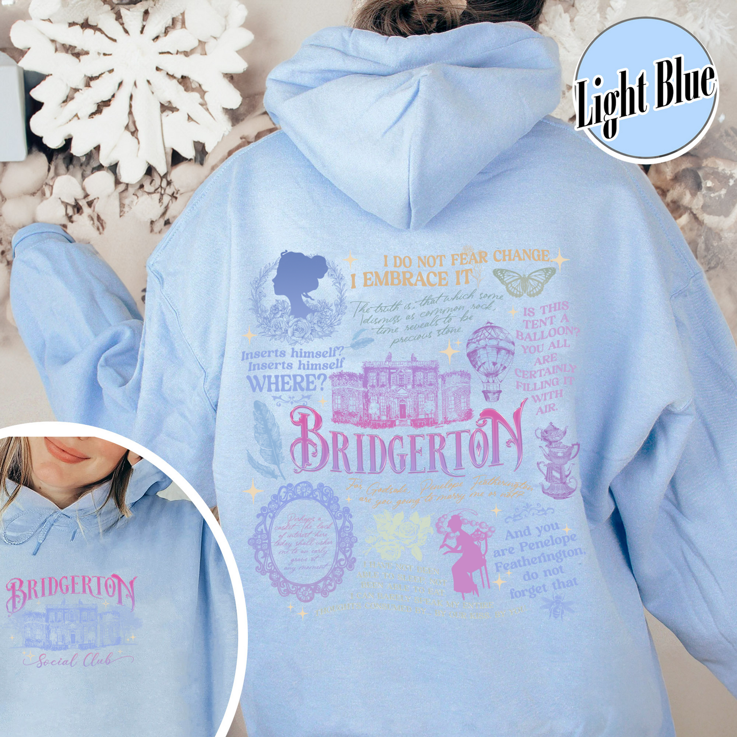 Penelope Colin Bridgerton Season 3 Hoodie, Spill The Tea Lady Whistledown's Society Papers, Historical Drama Hoodie, Bridgerton Party