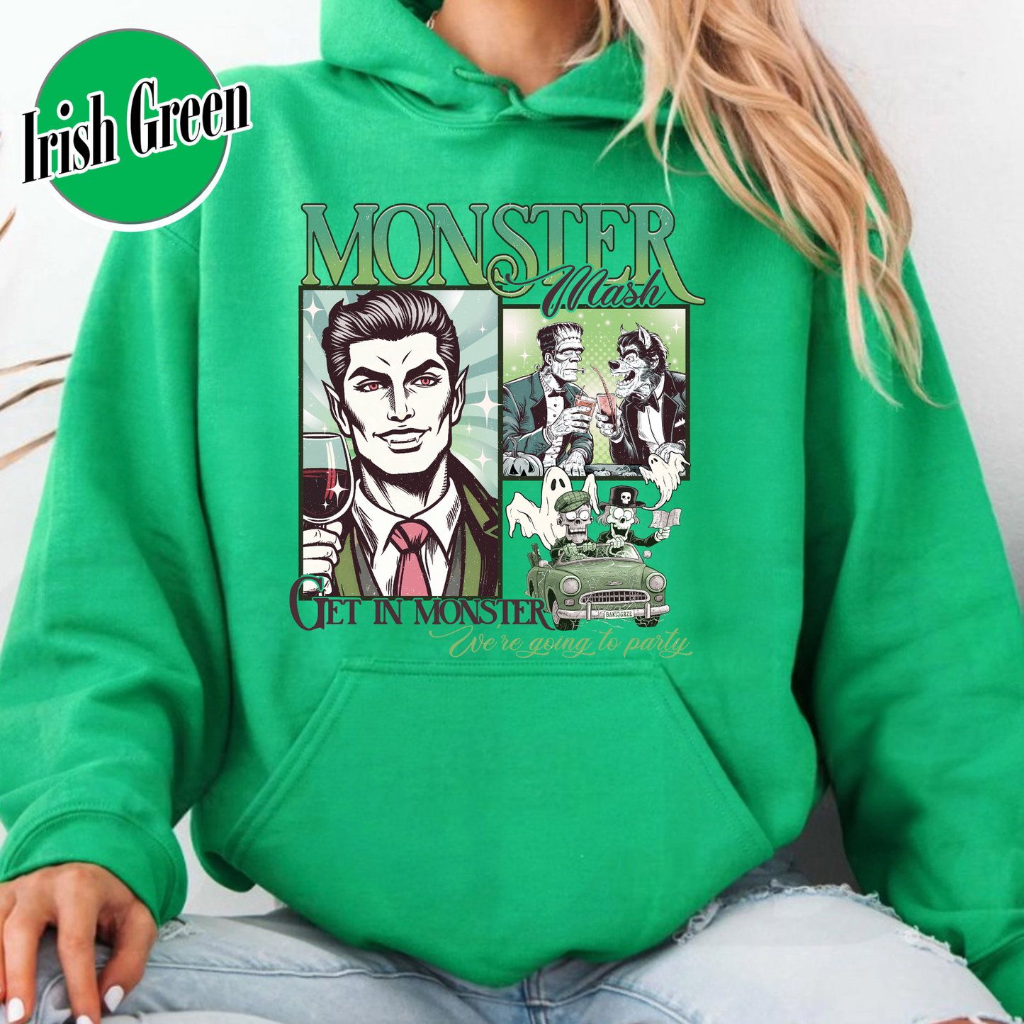 Halloween Hoodie, Monster Mash Hoodie, Get in Monster Hoodie, Ghost Halloween Hoodie