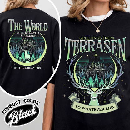 Throne Of Glass Comfort Colors Shirt, Sjm Terrasen Shirt, Reading Lover, Book Lover T-shirt,Elirea Crescent City Aelin Galathynius,Tog Shirt