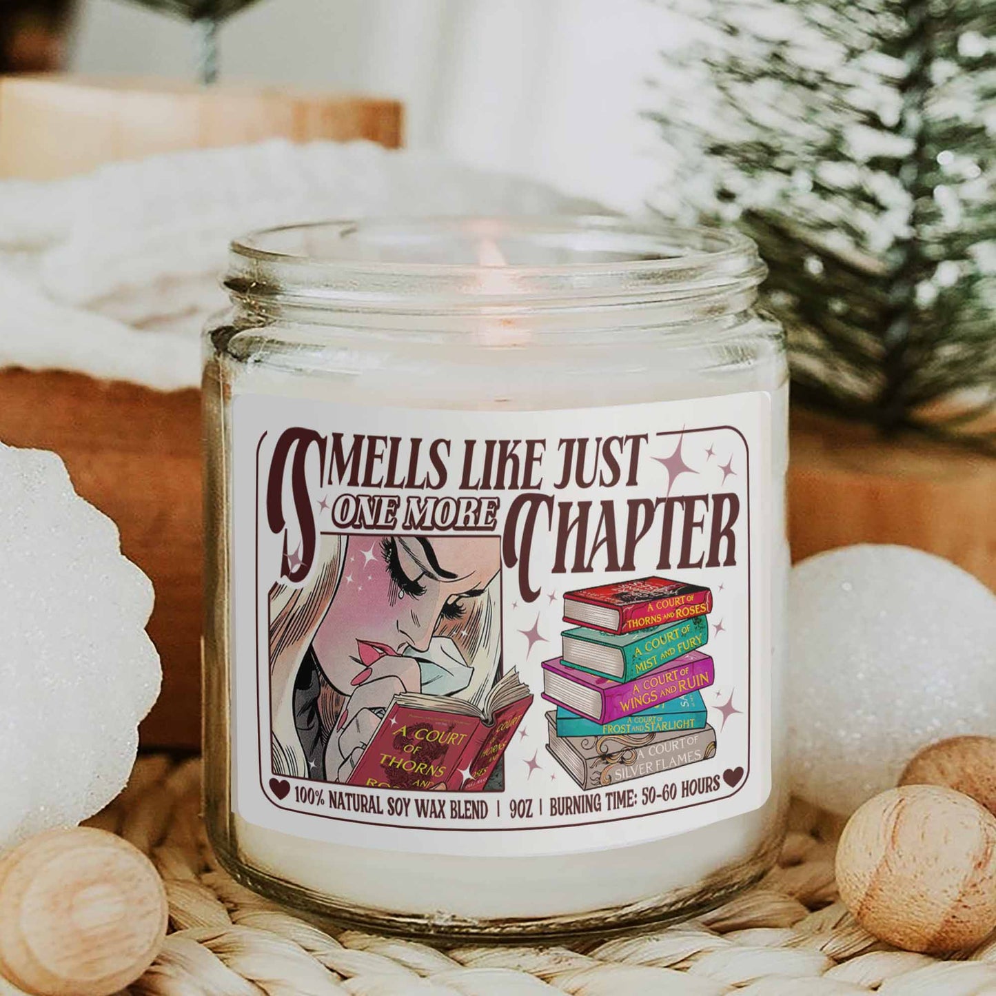 Smells Like Just One More Chapter Candle, Just One More Chapter Candle, Acotar Merch Candles, Sjm Book Candle, Bookish Gift for Her, Book Candle