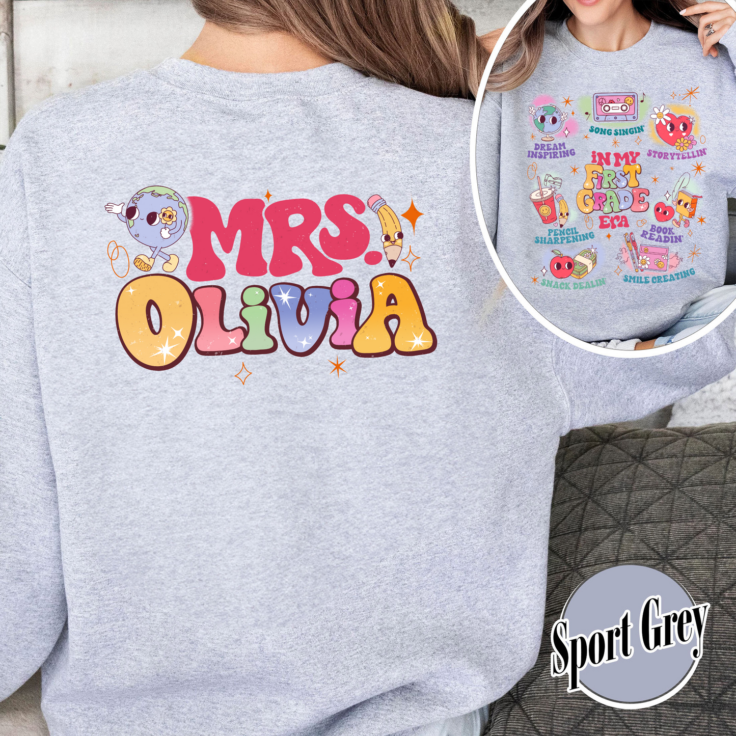 Back to School Sweatshirt, First Grade Sweatshirt, Team Teacher Sweatshirt, Kindergarten Teacher Sweatshirt