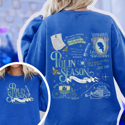 Penelope Colin Bridgerton Season 3 Sweatshirt, Polin Season, Penelope And Colin Sweatshirt, Spill The Tea Lady Whistledown's Society Papers Sweatshirt