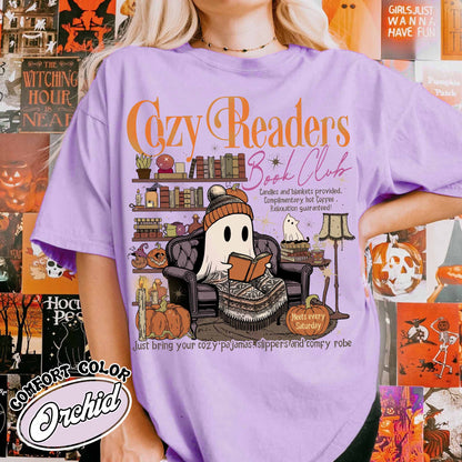 Cozy Girl Book Club Shirt, Drink Coffee Read Books Shirt, Coffee and Book Lover, Cozy Readers Club Shirt, Fall Book Club, Cozy Readers Shirt