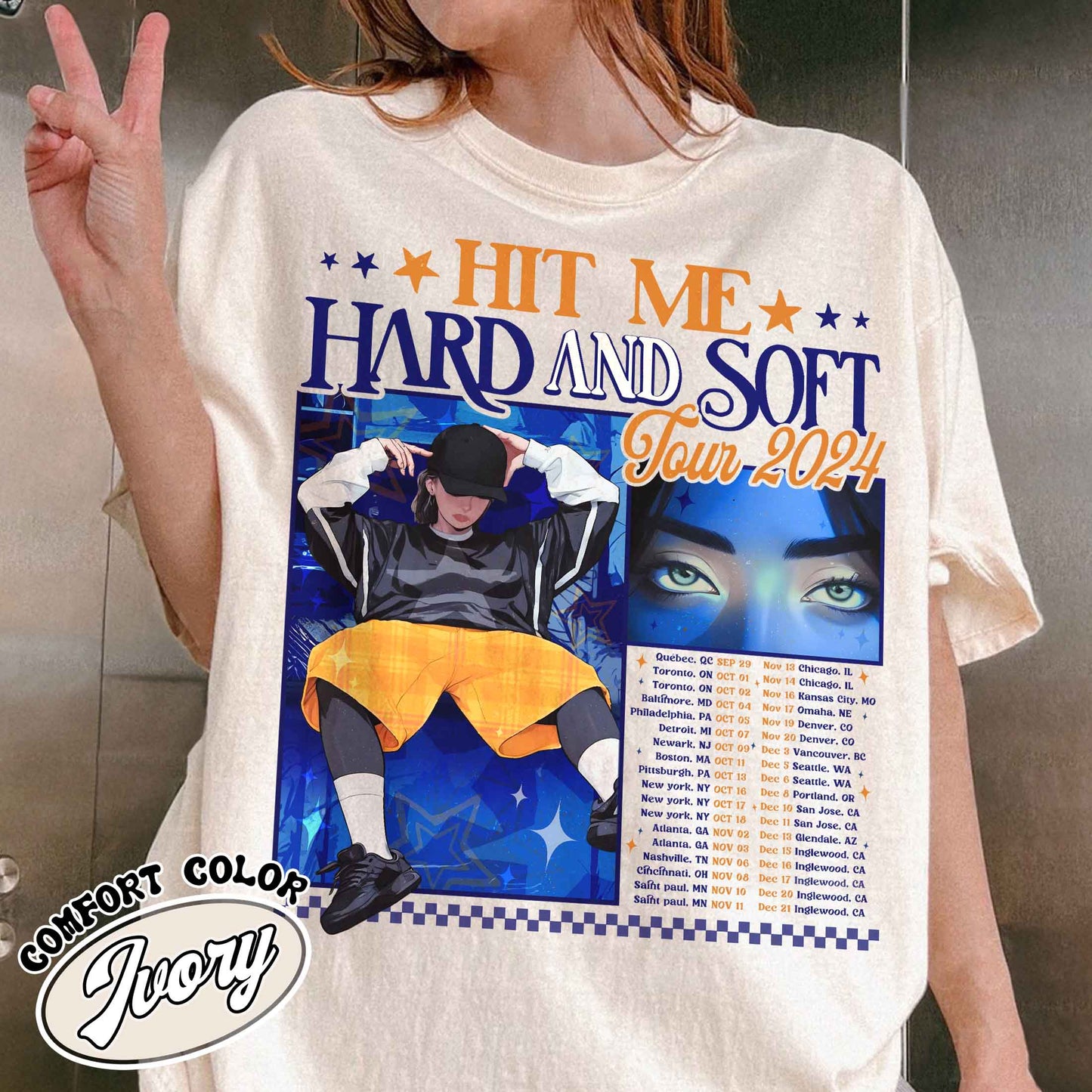 Hit Me Hard and Soft Shirt, Music Tour Shirt, Gift for Her, Women T-Shirt, the Girl Hit Me Hard and Soft Shirt, BOAF Shirt, Music Tour Shirt