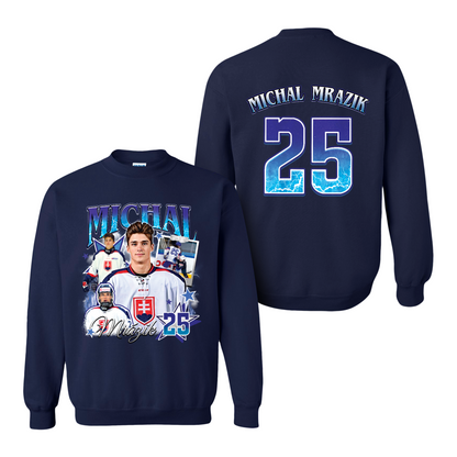 2025 Ice Hockey Sweatshirt, Personalized Photos Hockey Player Sweatshirt, Custom Bootleg Hockey Sweatshirt