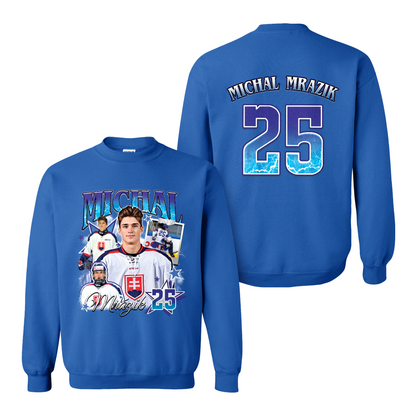 2025 Ice Hockey Sweatshirt, Personalized Photos Hockey Player Sweatshirt, Custom Bootleg Hockey Sweatshirt