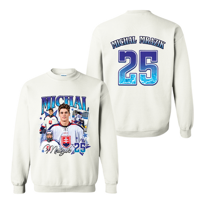 2025 Ice Hockey Sweatshirt, Personalized Photos Hockey Player Sweatshirt, Custom Bootleg Hockey Sweatshirt