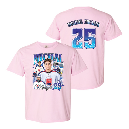 2025 Ice Hockey Comfort Color Shirt, Personalized Photos Hockey Player Shirt, Custom Bootleg Hockey Shirt
