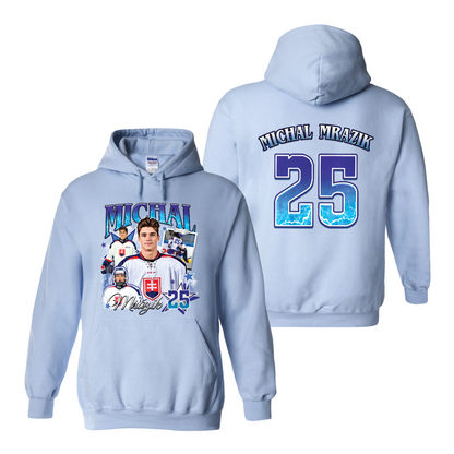 2025 Ice Hockey Hoodie, Personalized Photos Hockey Player Hoodie, Custom Bootleg Hockey Hoodie