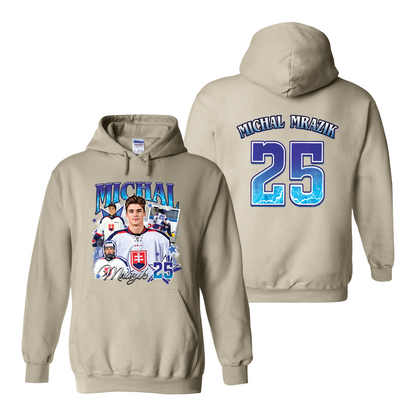2025 Ice Hockey Hoodie, Personalized Photos Hockey Player Hoodie, Custom Bootleg Hockey Hoodie