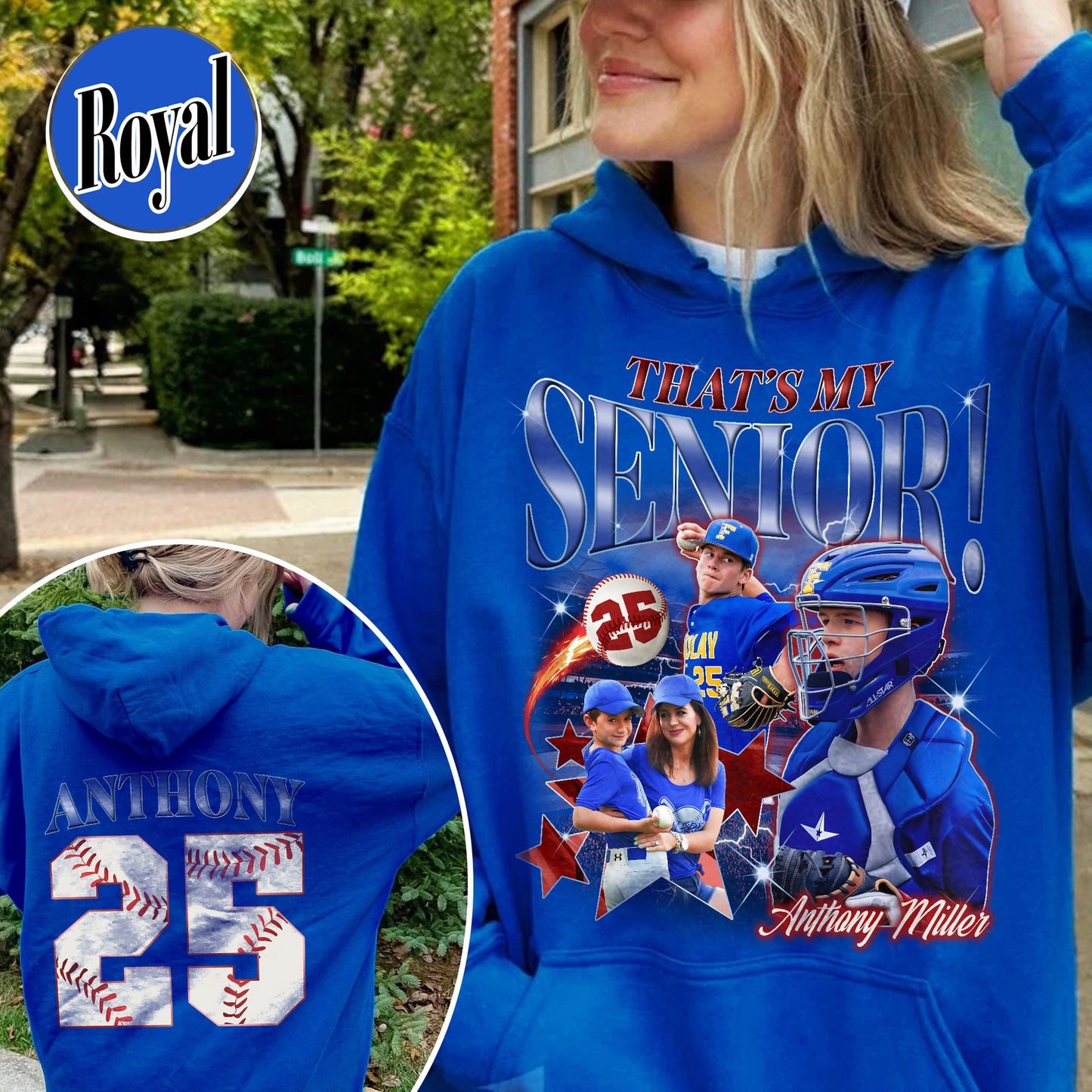 2025 Senior Hoodie,Custom That's My Senior Baseball Hoodie, Baseball Mom Hoodie
