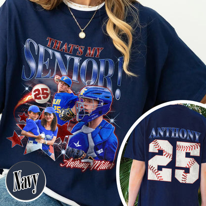 2025 Senior Sweatshirt,Custom That's My Senior Baseball Sweatshirt, Baseball Mom Sweatshirt