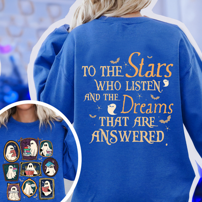 Bookish Sweatshirt, Throne of Glass Sweatshirt, SJM ACOTAR Sweatshirt, Book Ghosts Sweatshirt, Sjm Halloween Sweatshirt