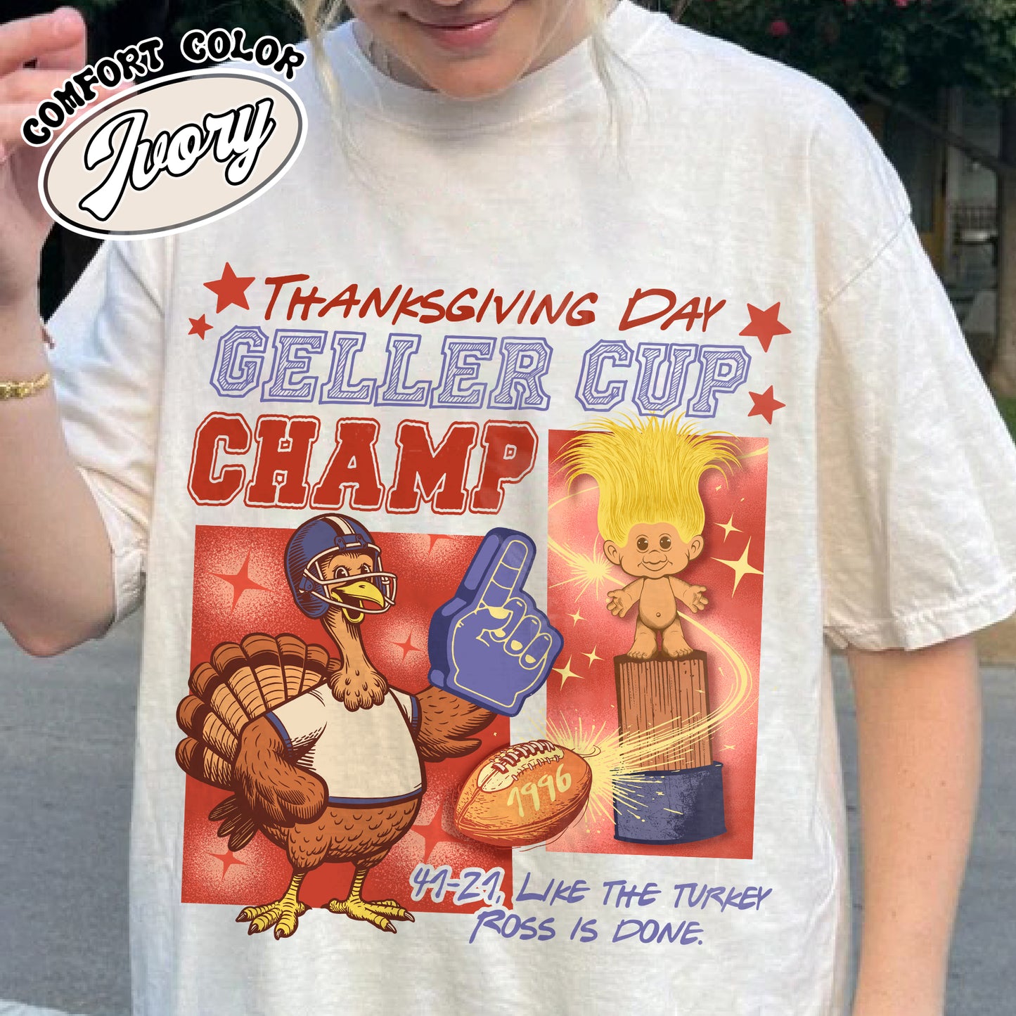 Geller Cup Champ Shirt, Friends Thanksgiving Football Shirt, Geller Cup Tshirt, Friends Shirt Football, Football Cup Shirt, Turkey Football Shirt