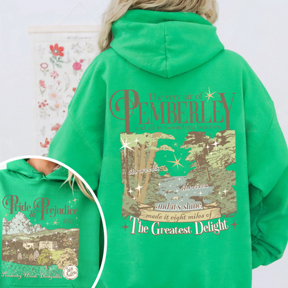 Bookish Hoodie, Pemberley Est 1813 Hoodie, Pride and Prejudice Hoodie, Jane Austen Mr Darcy Hoodie