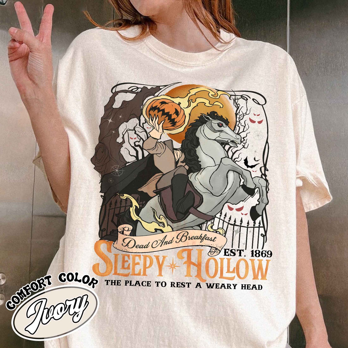 Sleepy Hollow Shirt, Sleepy Hollow Comfort Colors, Sleepy Hollow Mens Shirt, Sleepy Hallow Shirt, Halloween Teeth Shirt, Headless Horseman Shirt