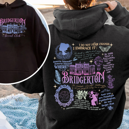Penelope Colin Bridgerton Season 3 Hoodie, Spill The Tea Lady Whistledown's Society Papers, Historical Drama Hoodie, Bridgerton Party