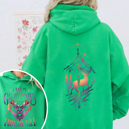 Fireheart Queen Aelin Hoodie, Terrasen to Whatever End Fireheart, You Do Not Yield Hoodie, TOG Hoodie
