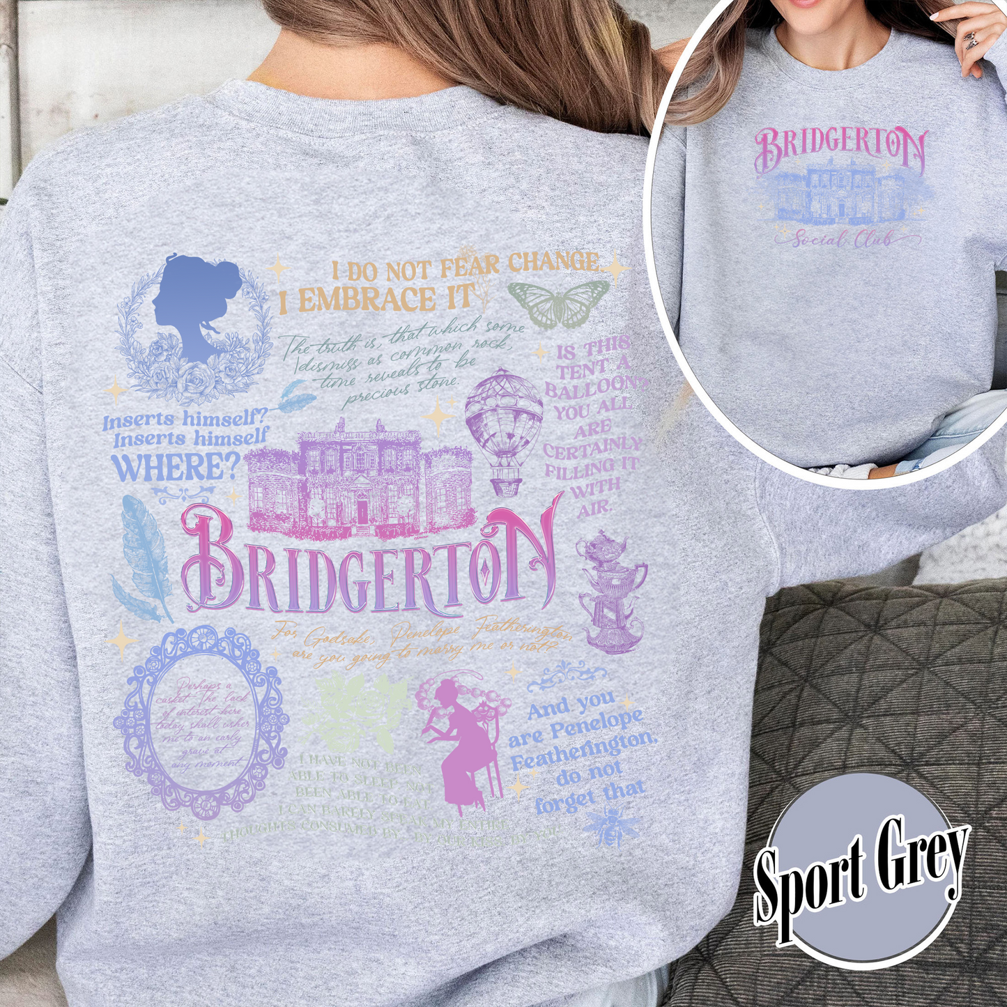 Penelope Colin Bridgerton Season 3 Sweatshirt, Spill The Tea Lady Whistledown's Society Papers, Historical Drama Sweatshirt, Bridgerton Party