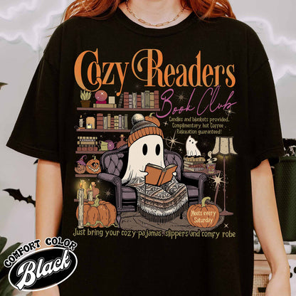 Cozy Girl Book Club Shirt, Drink Coffee Read Books Shirt, Coffee and Book Lover, Cozy Readers Club Shirt, Fall Book Club, Cozy Readers Shirt