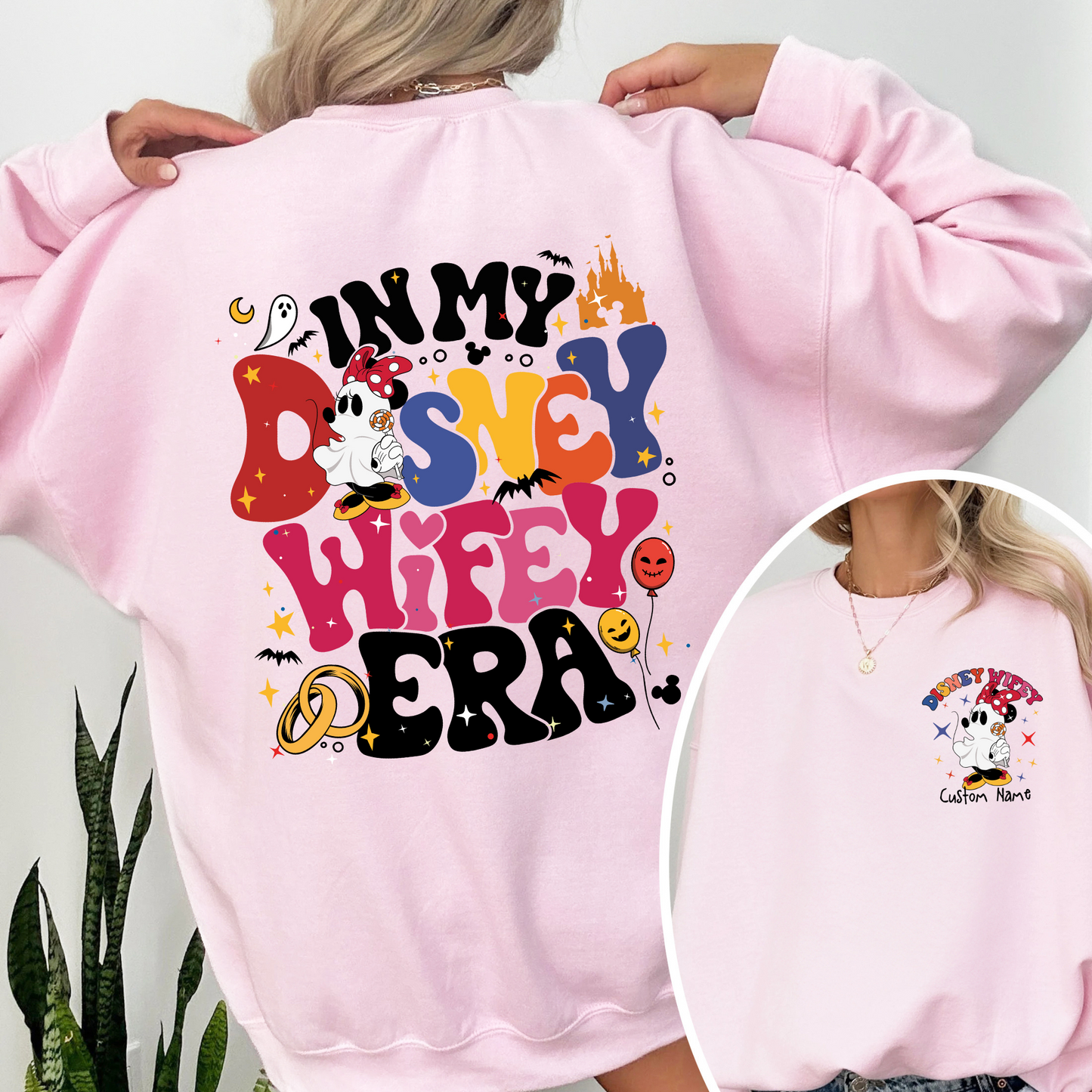 Couples Disney Epcot Sweatshirt, Custom Wife Husband Sweatshirt, in My Disney Hubby Era Sweatshirt