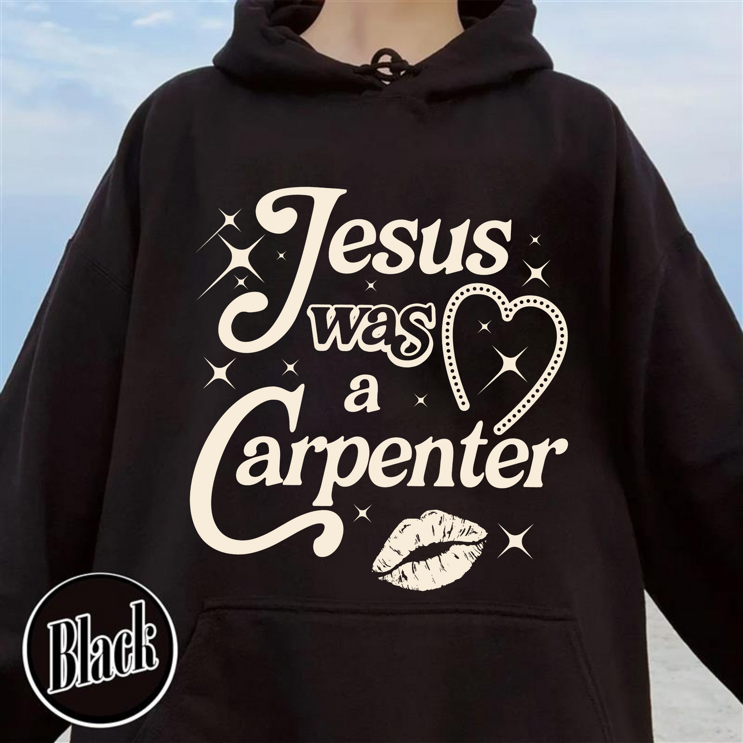 Jesus Was A Carpenter Hoodie, Festival Hoodie, Vintage Inspired Hoodie, Concert Hoodie, Soft Girl Aesthetic, Music Lover Gift