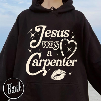 Jesus Was A Carpenter Hoodie, Festival Hoodie, Vintage Inspired Hoodie, Concert Hoodie, Soft Girl Aesthetic, Music Lover Gift