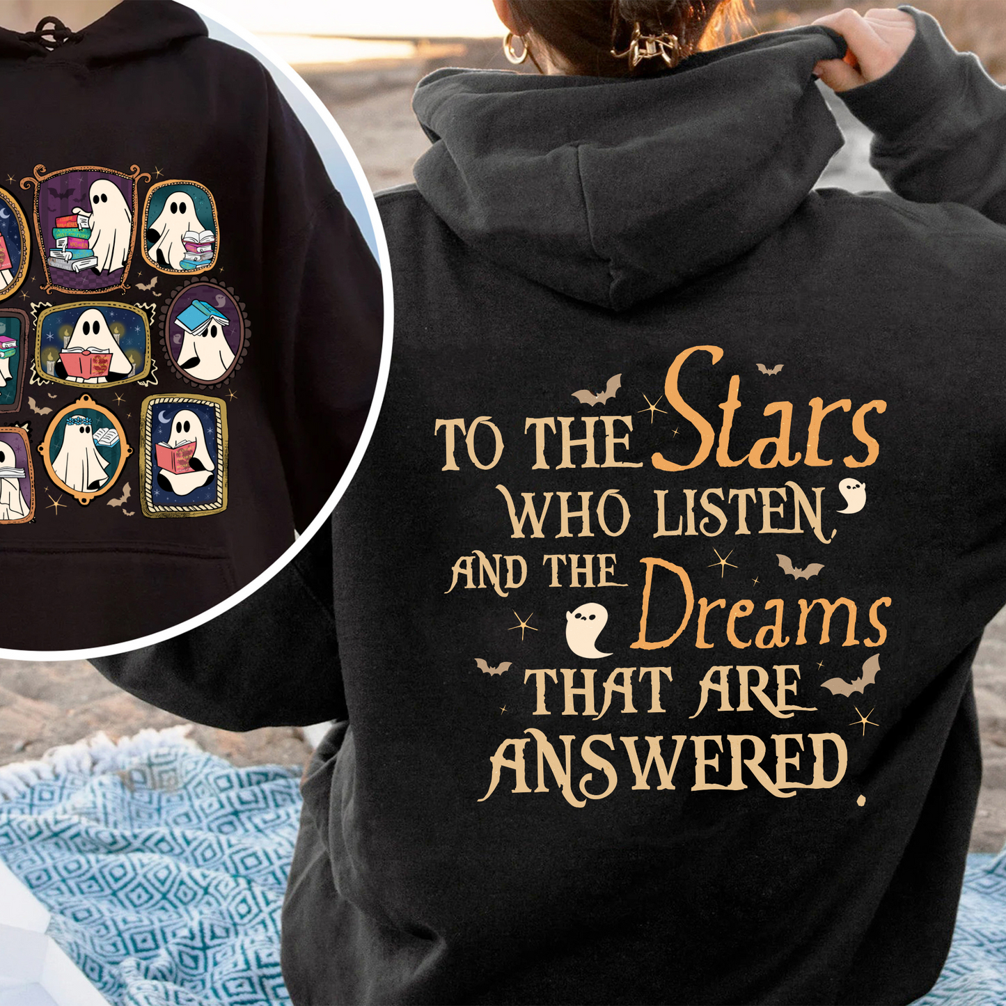 Bookish Hoodie, Throne of Glass Hoodie, SJM ACOTAR Hoodie, Book Ghosts Hoodie, Sjm Halloween Hoodie