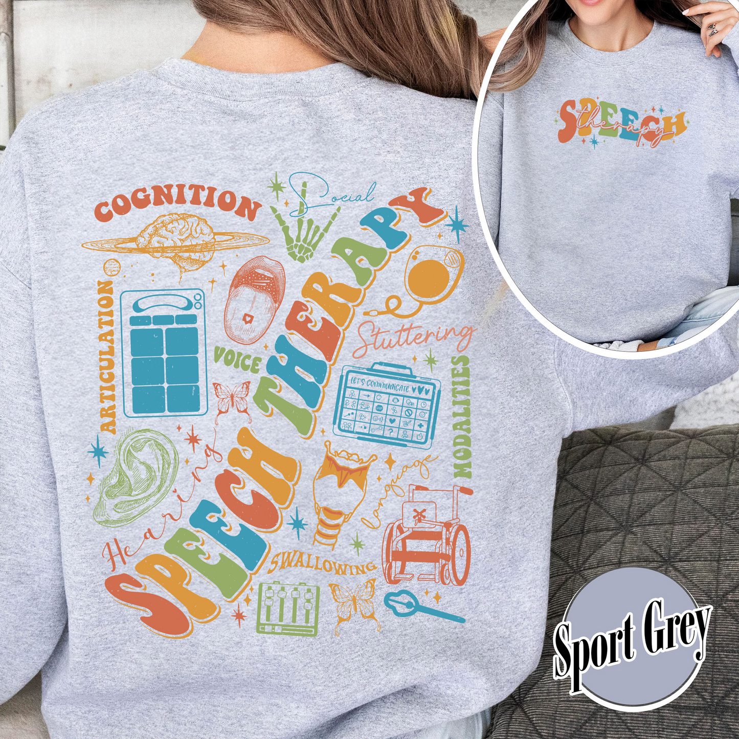 Speech Therapy Month, Its a Good Day for Speech Therapy, Good Day for Speech Therapy SweatShirt, Speech Language Pathologist, Sign, Slp Gifts