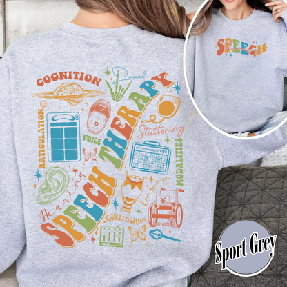Speech Therapy Month, Its a Good Day for Speech Therapy, Good Day for Speech Therapy SweatShirt, Speech Language Pathologist, Sign, Slp Gifts
