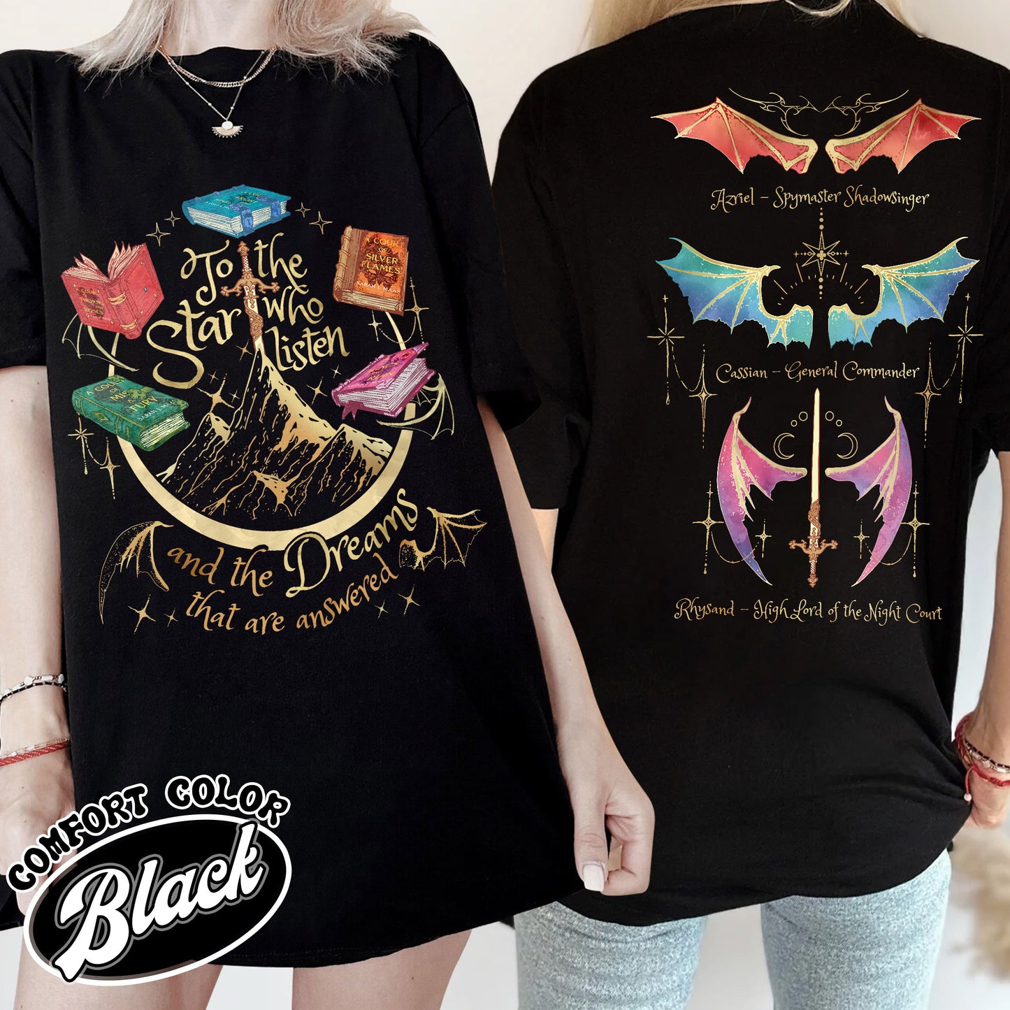 Fan Of ACOTAR Series Two Sided Shirt,Velaris Shirt Acotar Velaris City Of Starlight,Rhysand Shirt,The Bat Boys Shirt,SJM Inspired Tee