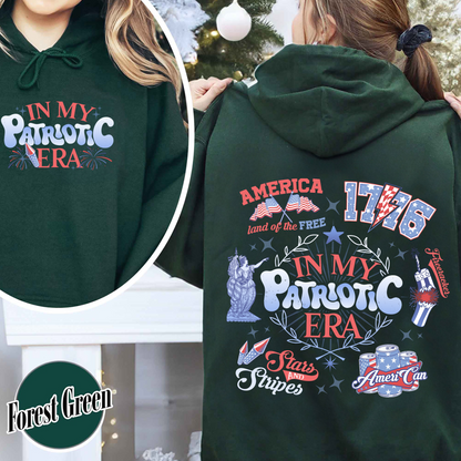 Patriotic Hoodie, America Retro Hoodie, Red White And Blue, Independence Day, Usa Flag, 4th Of July, Fourth Of July Hoodie