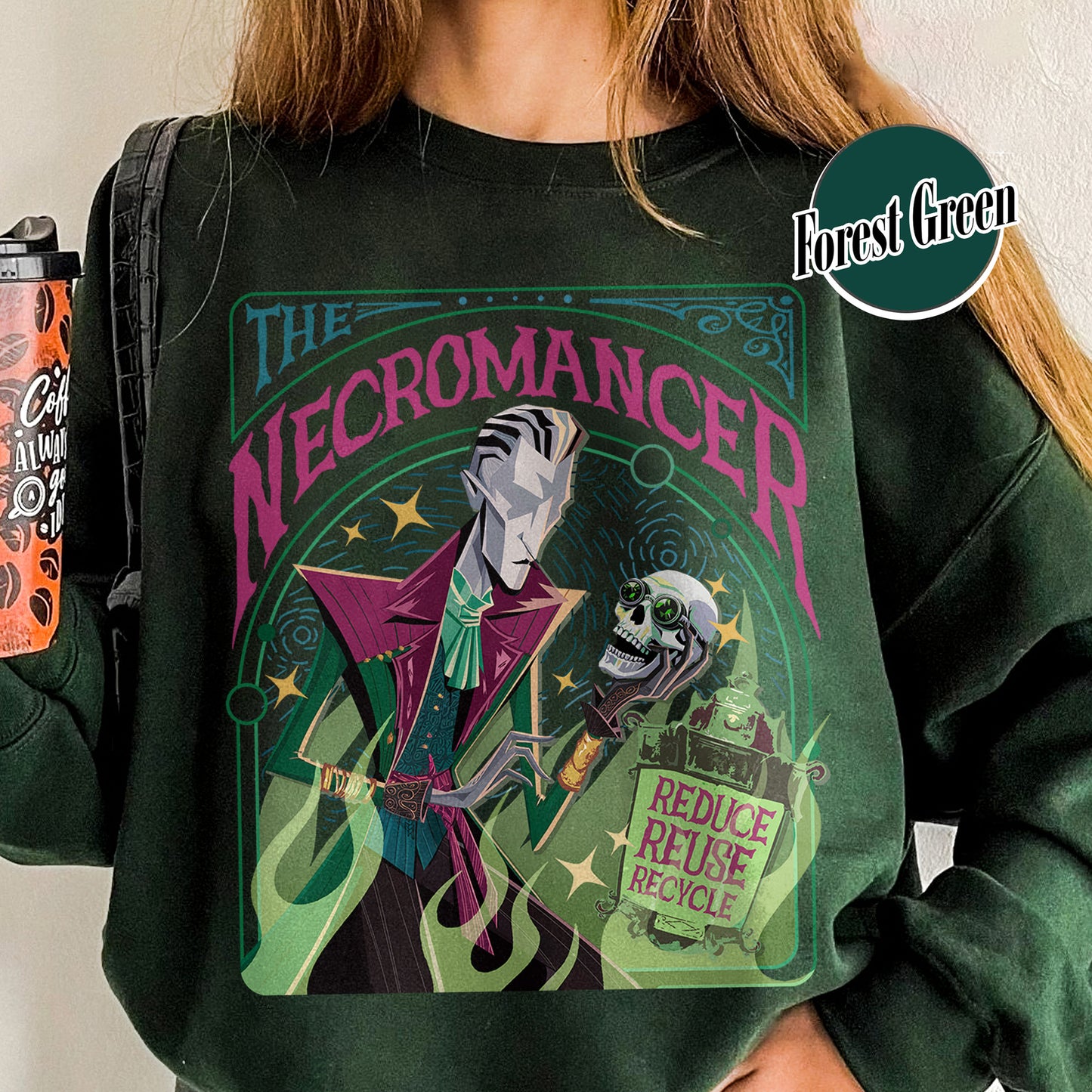 Game Lover Sweatshirt,The Necromancer Sweatshirt,Dragon Game Lover,Video Gaming Merch,Women's Video Game Gift,Gamer Sweatshirt,Fantasy Sweatshirt,Gaming Apparel