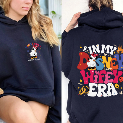 Couples Disney Epcot Hoodie, Custom Wife Husband Hoodie, in My Disney Hubby Era Hoodie