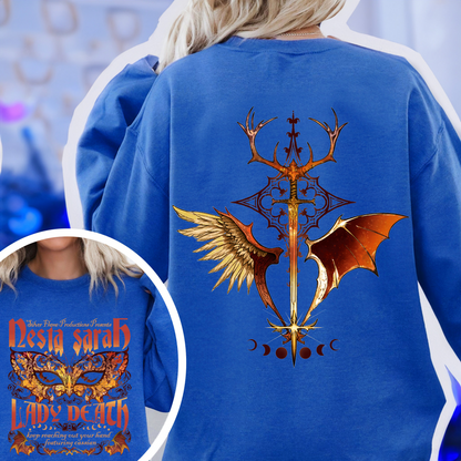 Sarah J Maas Merch Nesta Sweatshirt, Acotar Book Series, Velaris Acotar Sweatshirt, Lady Death Sweatshirt, Nesta Archeron Lady Death Sweatshirt, Lady Death ACOSF