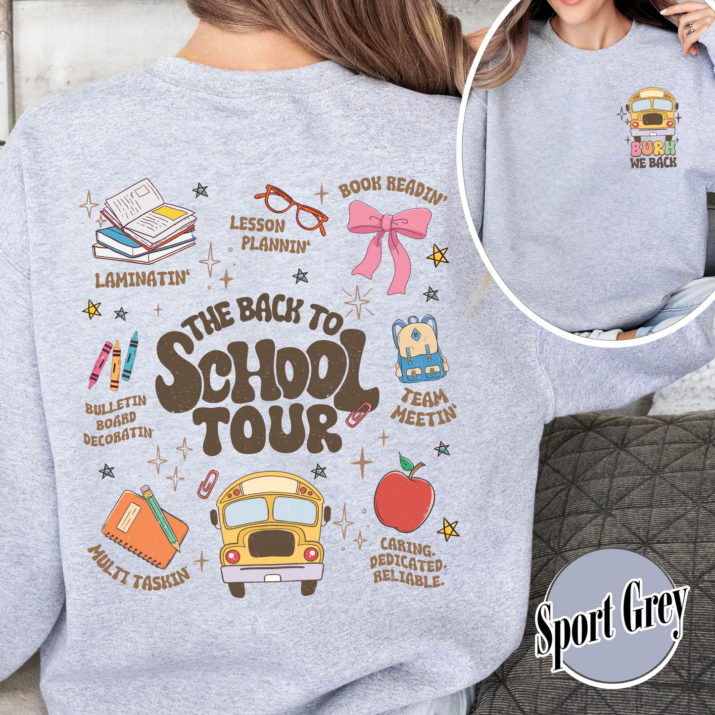 Bruh We Are Back Sweatshirt, Teacher Sweatshirt, Love My Students, Back to School Sweatshirt, Coquette Teacher, Teach Love Inspire, Teacher Gift