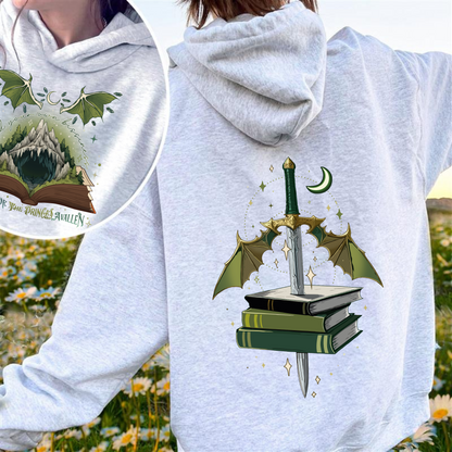 Bookish Hoodie,Team Caves Crescent City, House of Flame and Shadow Hoodie