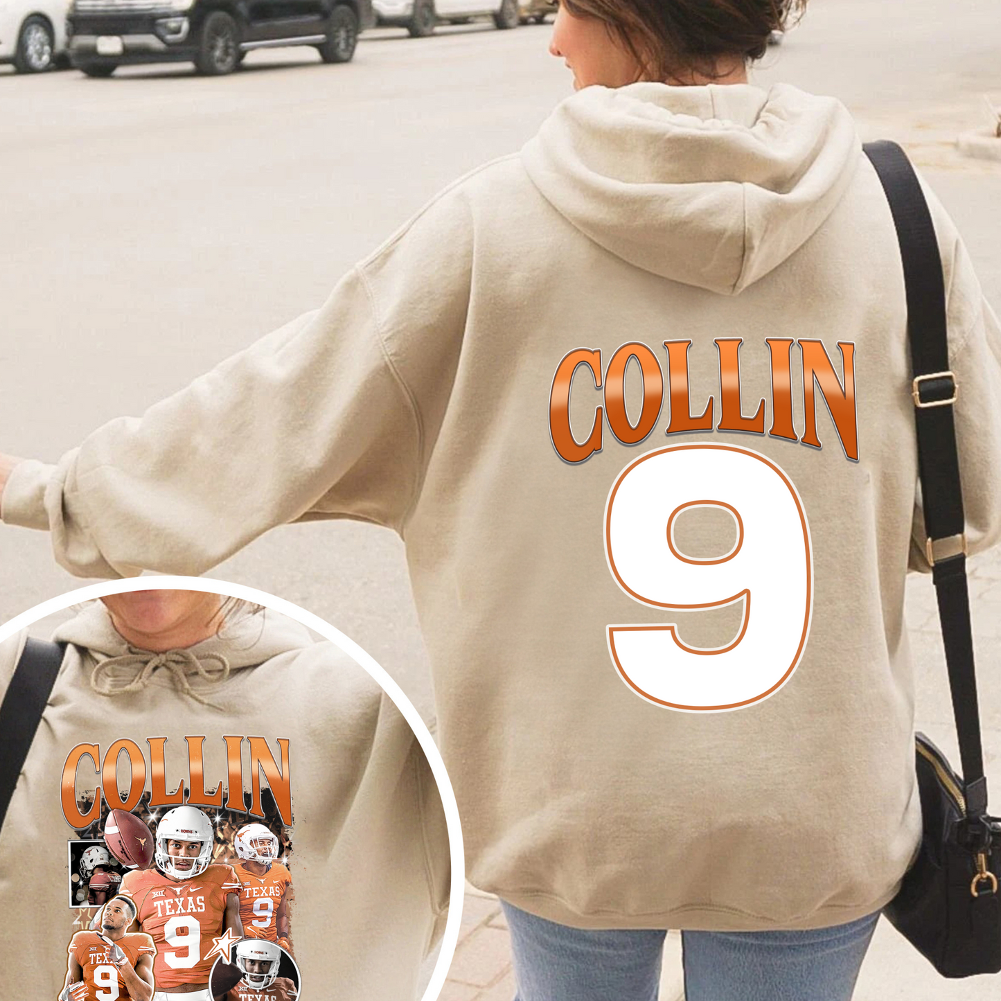 Football Custom Bootleg Hoodie, Supportive Game Days Hoodie, Custom Player Hoodie