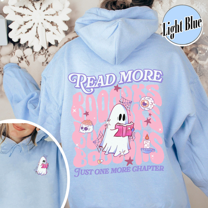 Halloween Book Lover Hoodie, Read More Booooks Halloween Hoodie, Spooky Season Hoodie