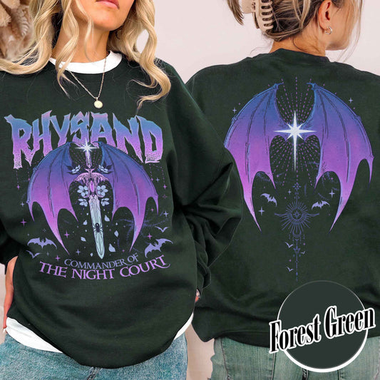 Rhysand Sweatshirt, Velaris City Of Starlight Acotar Sweatshirt, The Night Court Sweatshirt, Court Of Dreams, Rhysand, Booklover Sweatshirt, Acotar Sweatshirt Rhysand