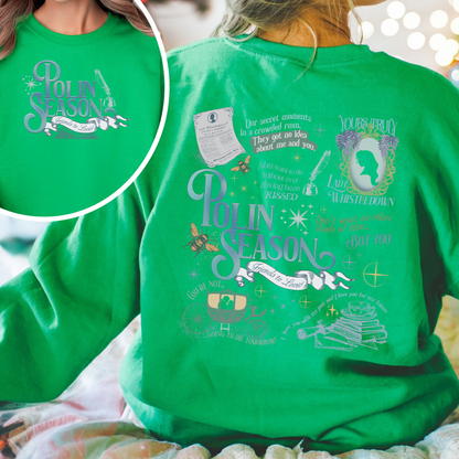 Penelope Colin Bridgerton Season 3 Sweatshirt, Polin Season, Penelope And Colin Sweatshirt, Spill The Tea Lady Whistledown's Society Papers Sweatshirt