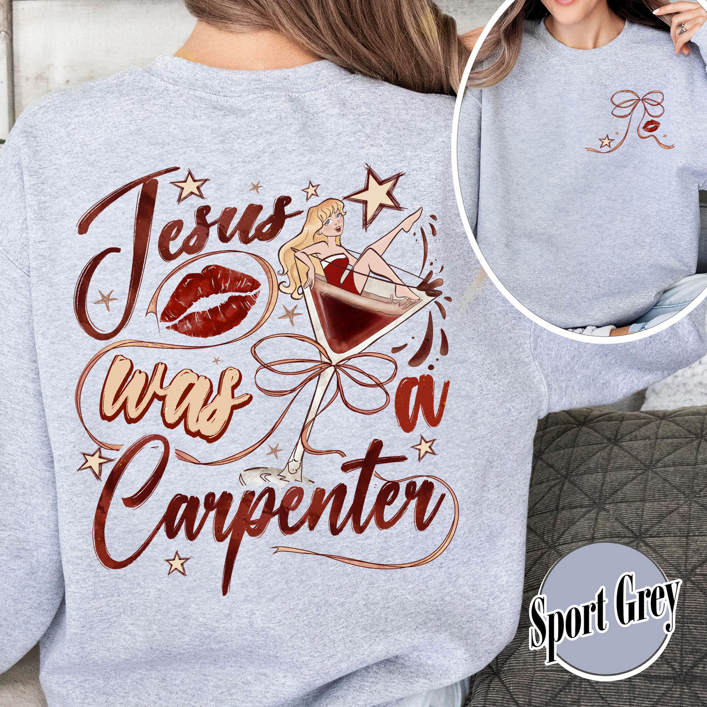 Music Lover Sweatshirt, Jesus Was a Carpenter Sweatshirt, Espresso Sweatshirt, Soft Girl Sweatshirt, Short N Sweet Sweatshirt