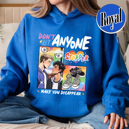 LGBT Book Hoodie, LGBTQ Hoodie, Don’t Let Anyone Make You Disappear Hoodie, Pride Month Hoodie
