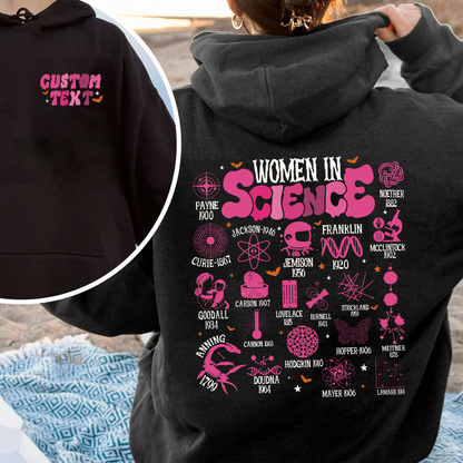 Feminist Hoodie, Women in Science Hoodie, Science Lover Gift Hoodie, Stem Hoodie