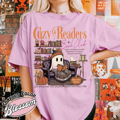 Cozy Girl Book Club Shirt, Drink Coffee Read Books Shirt, Coffee and Book Lover, Cozy Readers Club Shirt, Fall Book Club, Cozy Readers Shirt