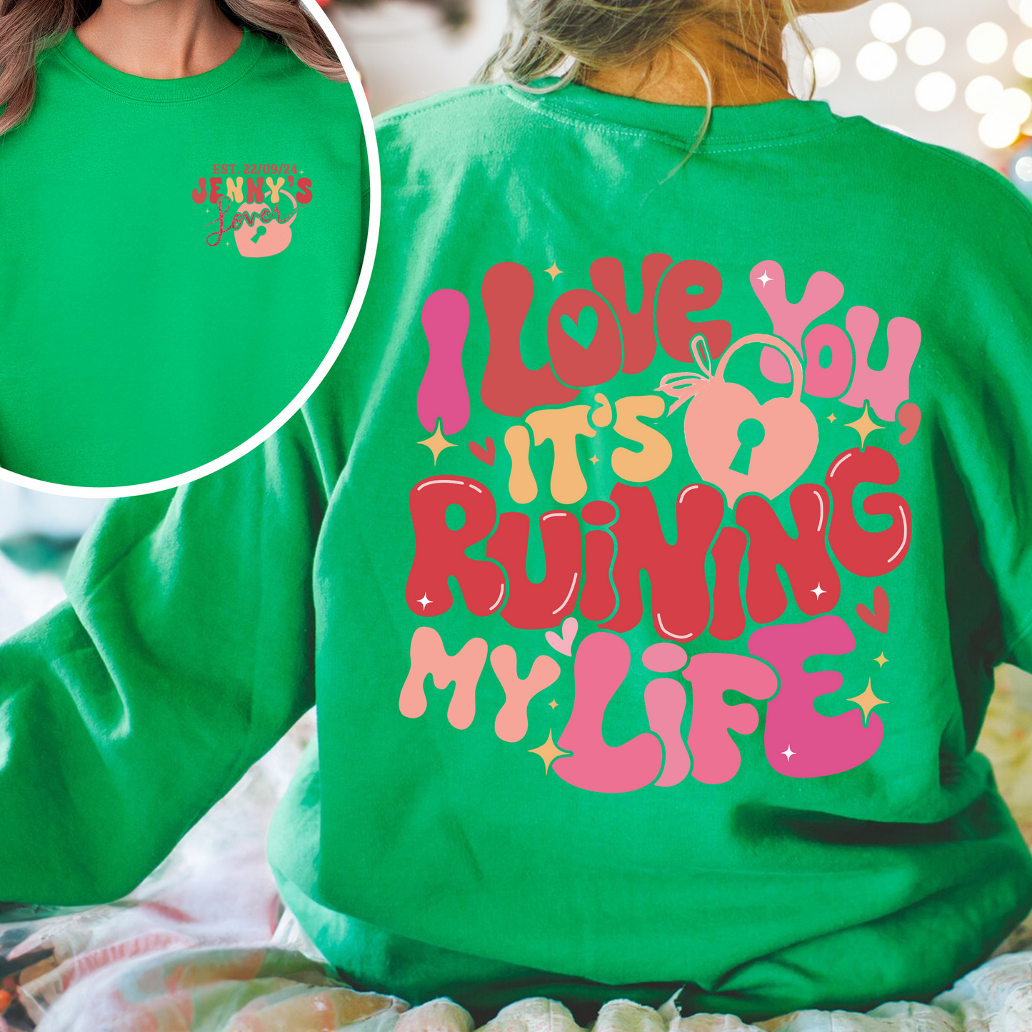 Custom Couples SweatShirt, She Found Her Lover Personalized, She Found Her Lover Theme, Lover Lyrics SweatShirt, Gift for Her, Gift for Him