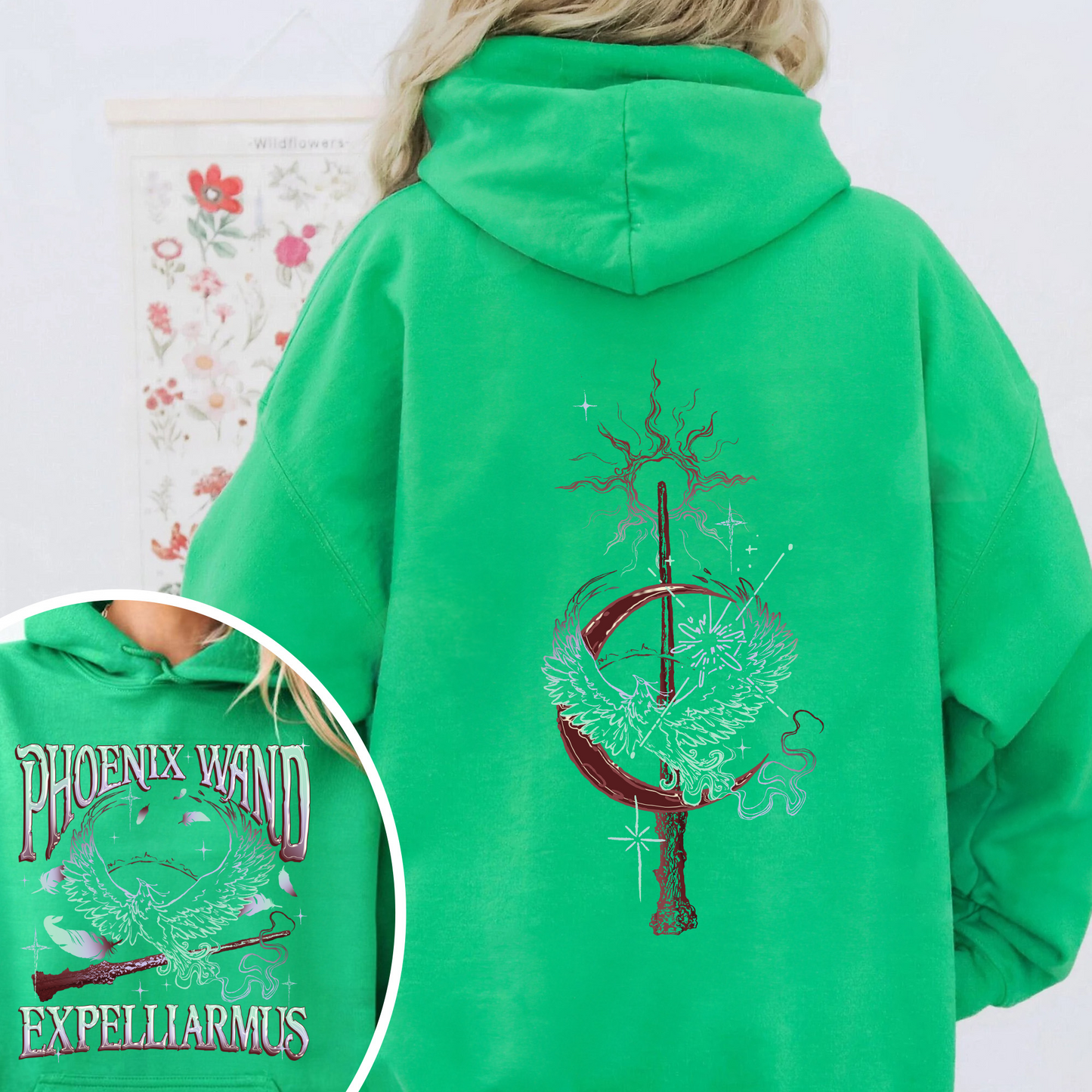 Magic Wand Hoodie, Magical Adventure Apparel, Bookish Wizard Hoodie,Wizard School Fandom, Wizard Book Shop Hoodie
