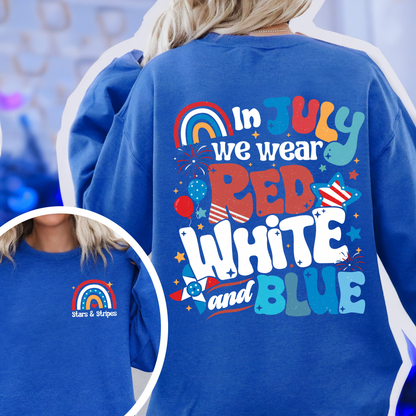 Firecracker Sweatshirt For 4th Of July, Stars And Stripes Sweatshirt, Red White And Blue, Cute 4th Of July, Usa Sweatshirt, Patriotic Sweatshirt