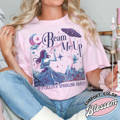 Beam Me Up Shirt, in a Cloud of Sparkling Dust Shirt, Ufo Shirt, ttpd Merch, Alien Shirt, ttpd shirt, Music Fan,Music lover,Music lyrics Shirt