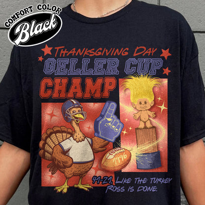 Geller Cup Champ Shirt, Friends Thanksgiving Football Shirt, Geller Cup Tshirt, Friends Shirt Football, Football Cup Shirt, Turkey Football Shirt